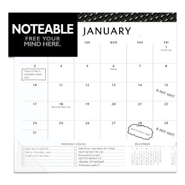 AT-A-GLANCE® Elevation Desk Pad Calendars, 21.75 X 17, White Sheets, Black Binding, Clear Corners, 12-month (jan To Dec): 2022 freeshipping - TVN Wholesale